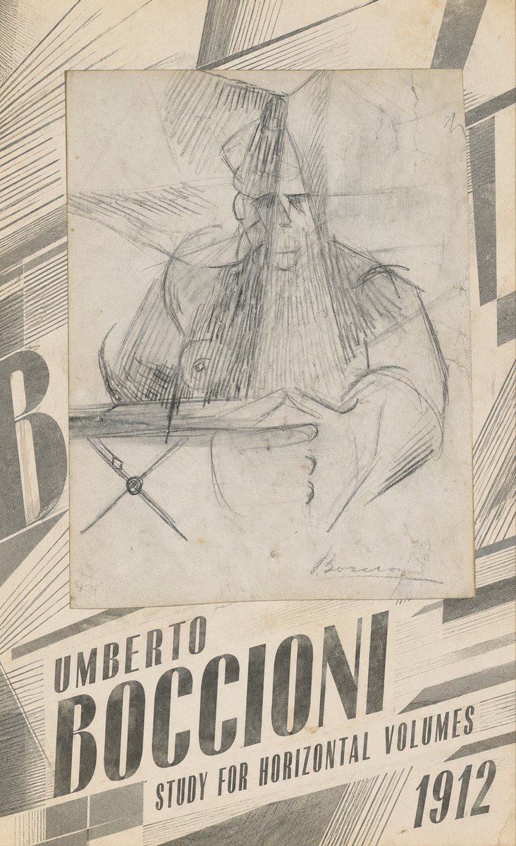 Umberto Boccioni Study for Horizontal Volumes No4 - Plakat