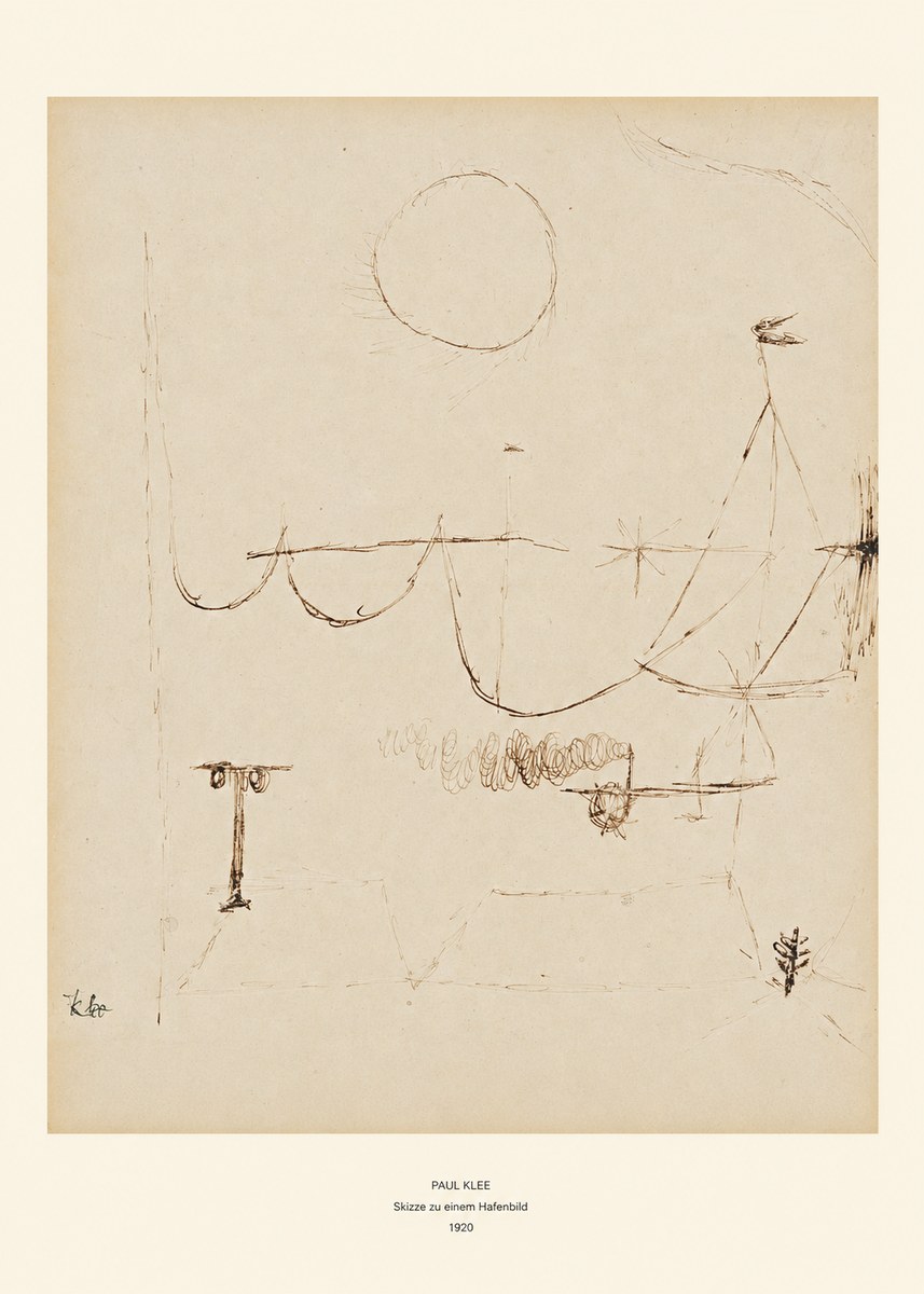 Paul Klee Skizze Zu Einem Hafenbild No6 - Plakat