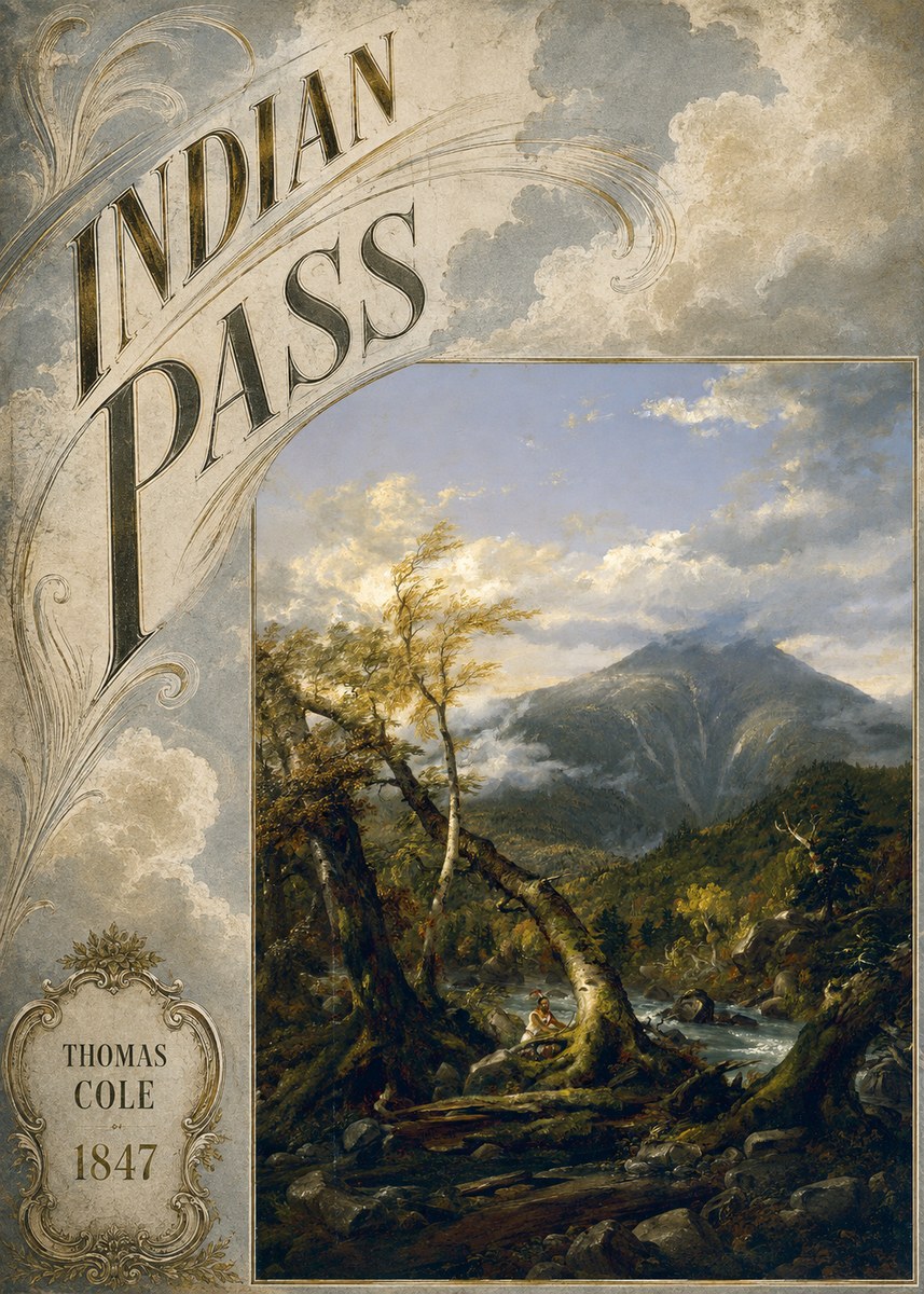 Thomas Cole Indian Pass II No5 - Plakat