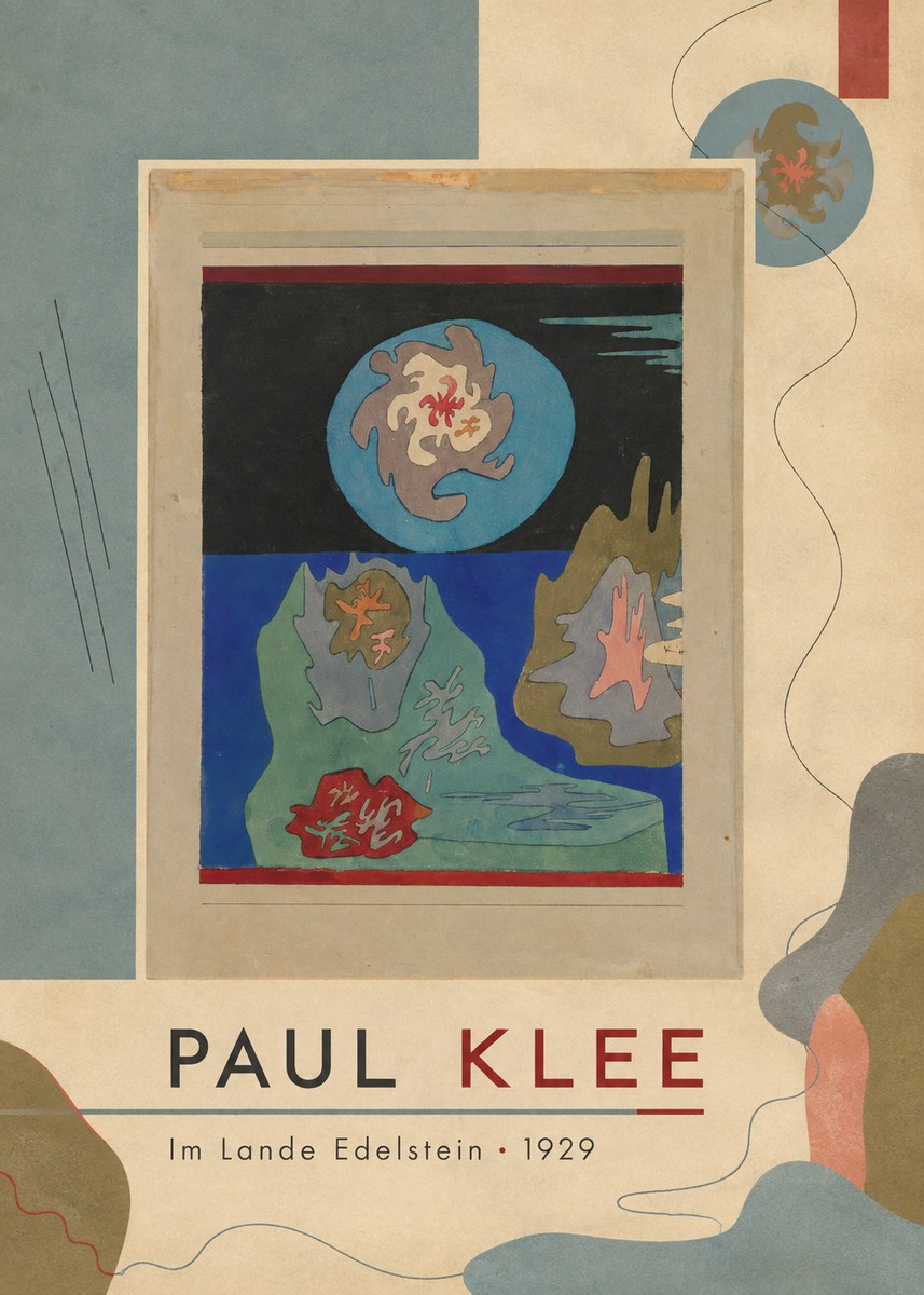 Paul Klee Im Lande Edelstein No4 - Plakat