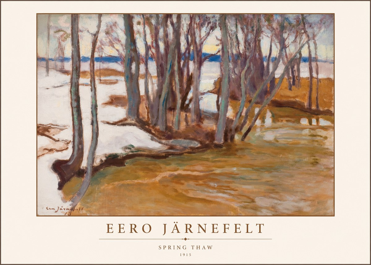 Eero Järnefelt Spring Thaw No1 - Plakat