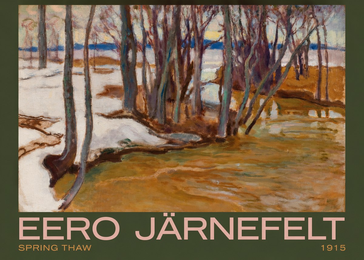Eero Järnefelt Spring Thaw No2 - Plakat