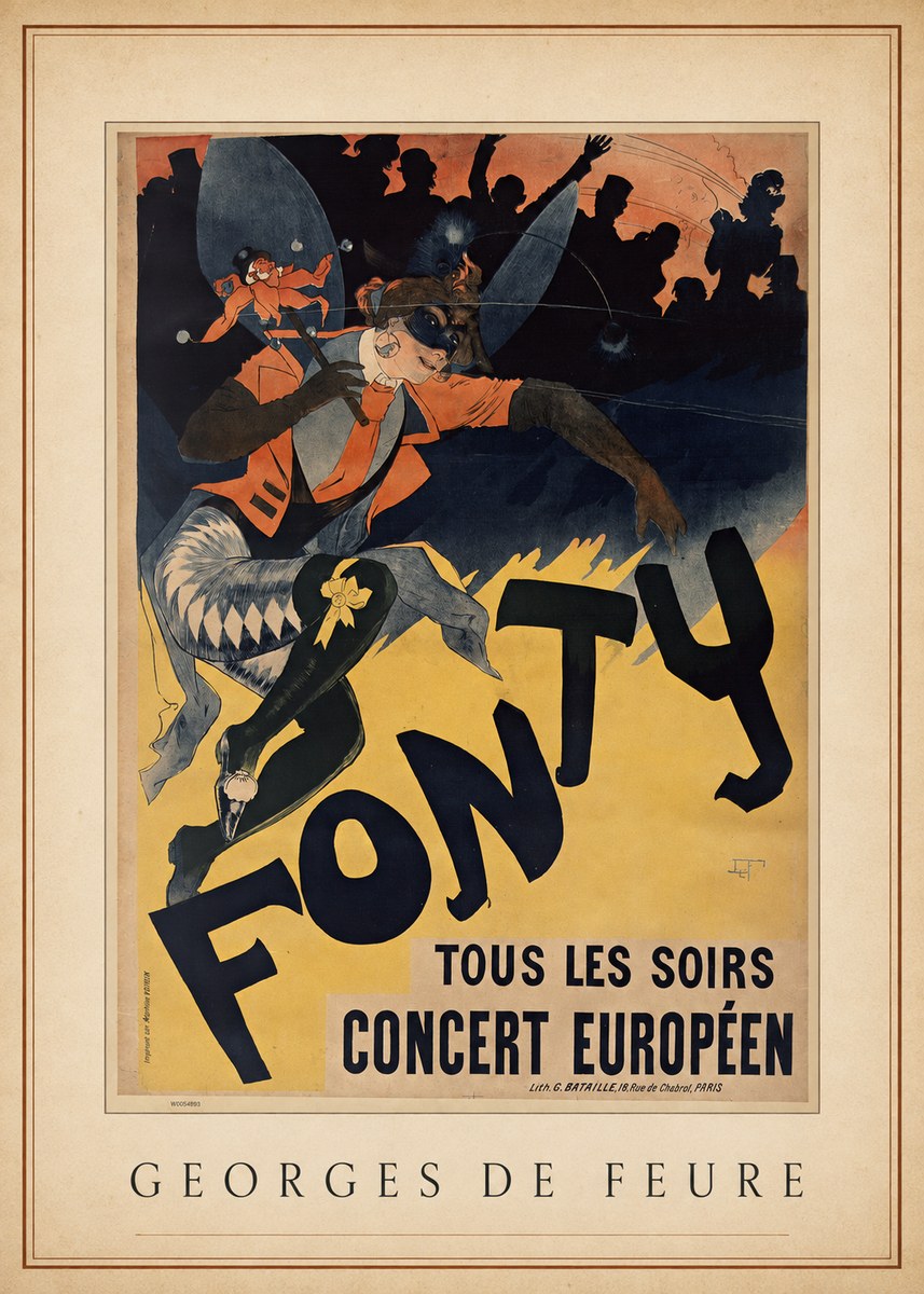 Georges de Feure Fonty III No3 - Plakat