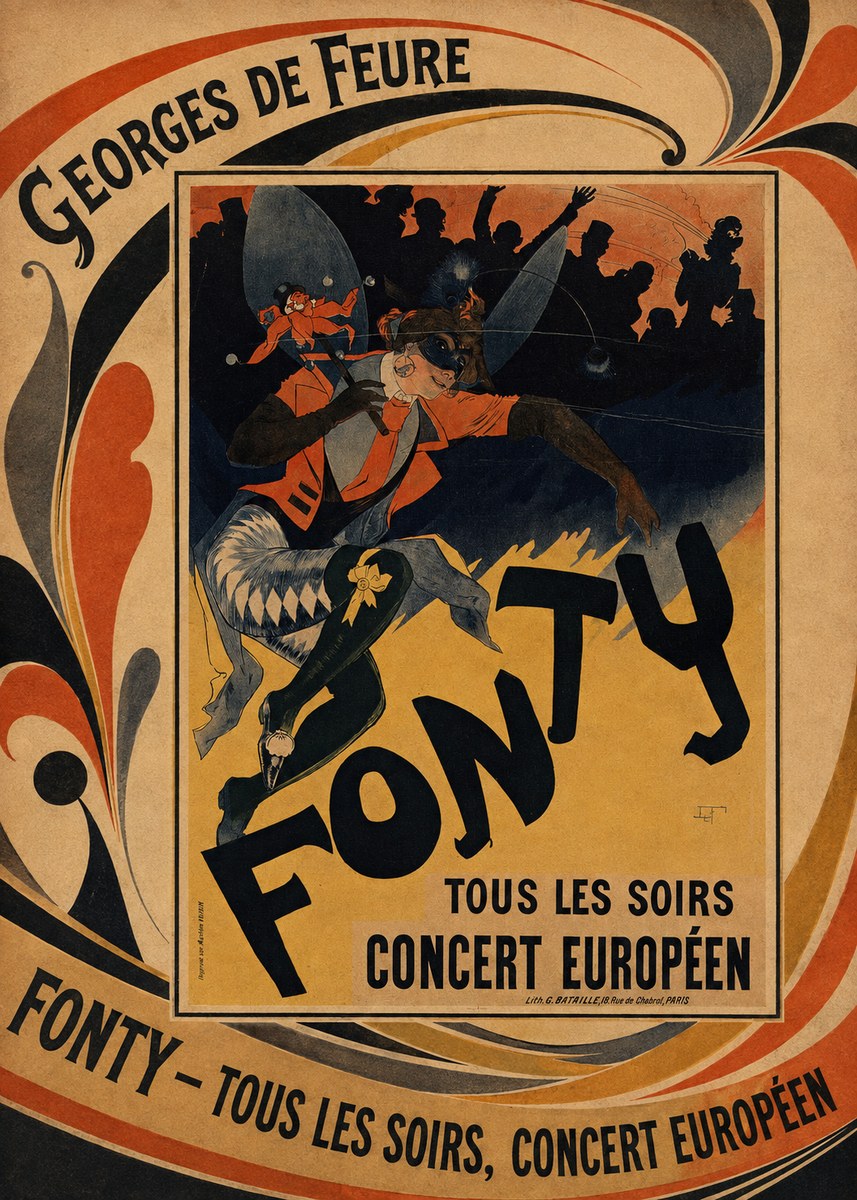 Georges de Feure Fonty III No5 - Plakat