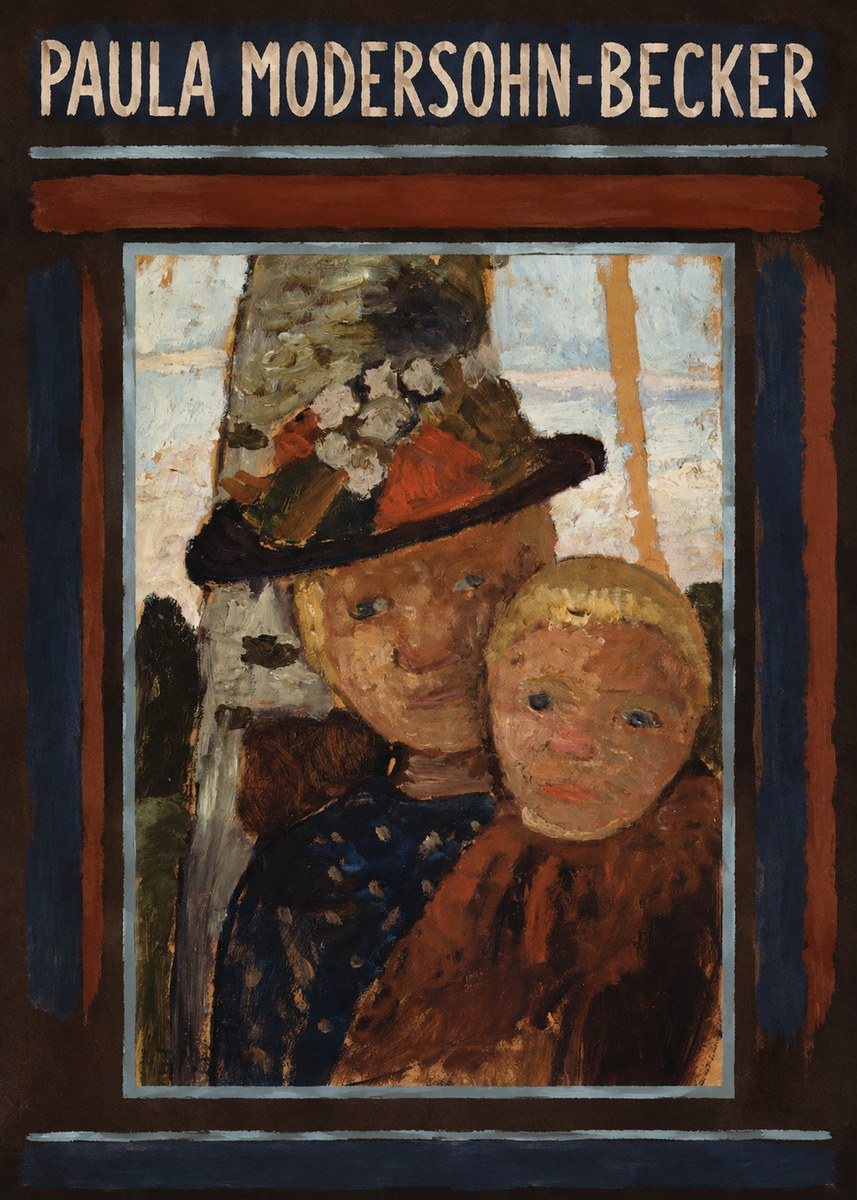 Paula Modersohn-Becker Mother and Child with Hat No5 - Plakat