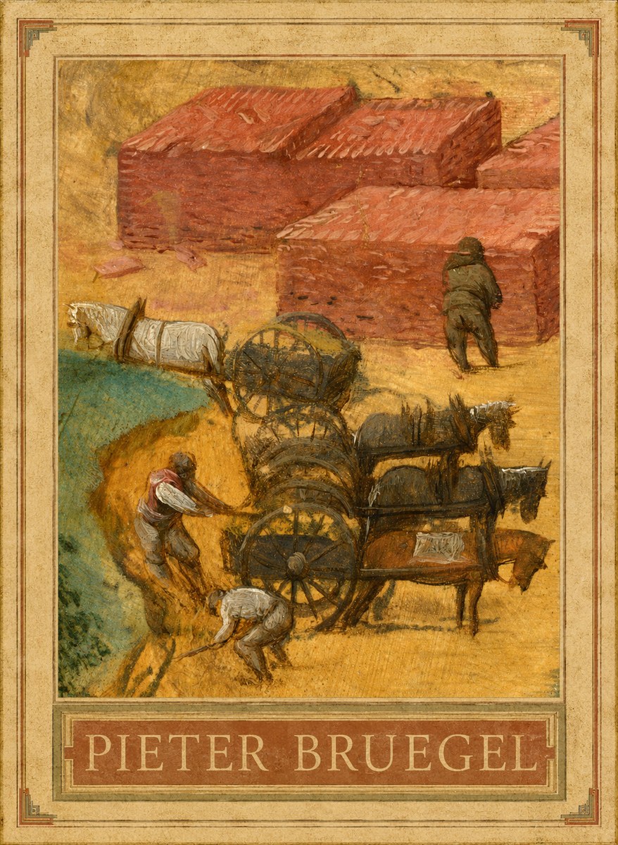 Pieter Bruegel The Brickmakers No1 - Plakat