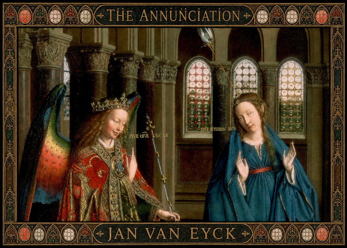 Jan van Eyck The Annunciation II No6 - Plakat