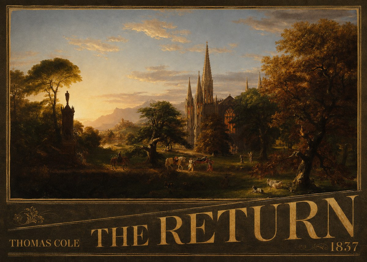 Thomas Cole The Return III No5 - Plakat