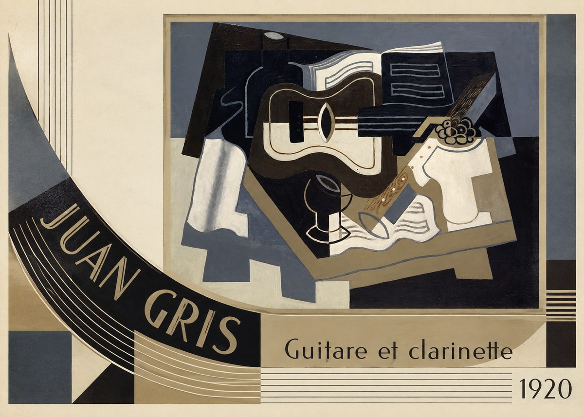 Juan Gris Guitare Et Clarinette No4 - Plakat