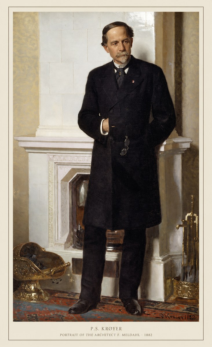 P.S. Krøyer Portrait of the Architect F. Meldalh No6 - Plakat