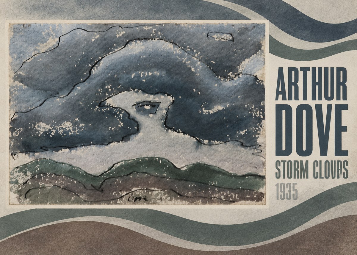 Arthur Dove Storm Clouds No4 - Plakat