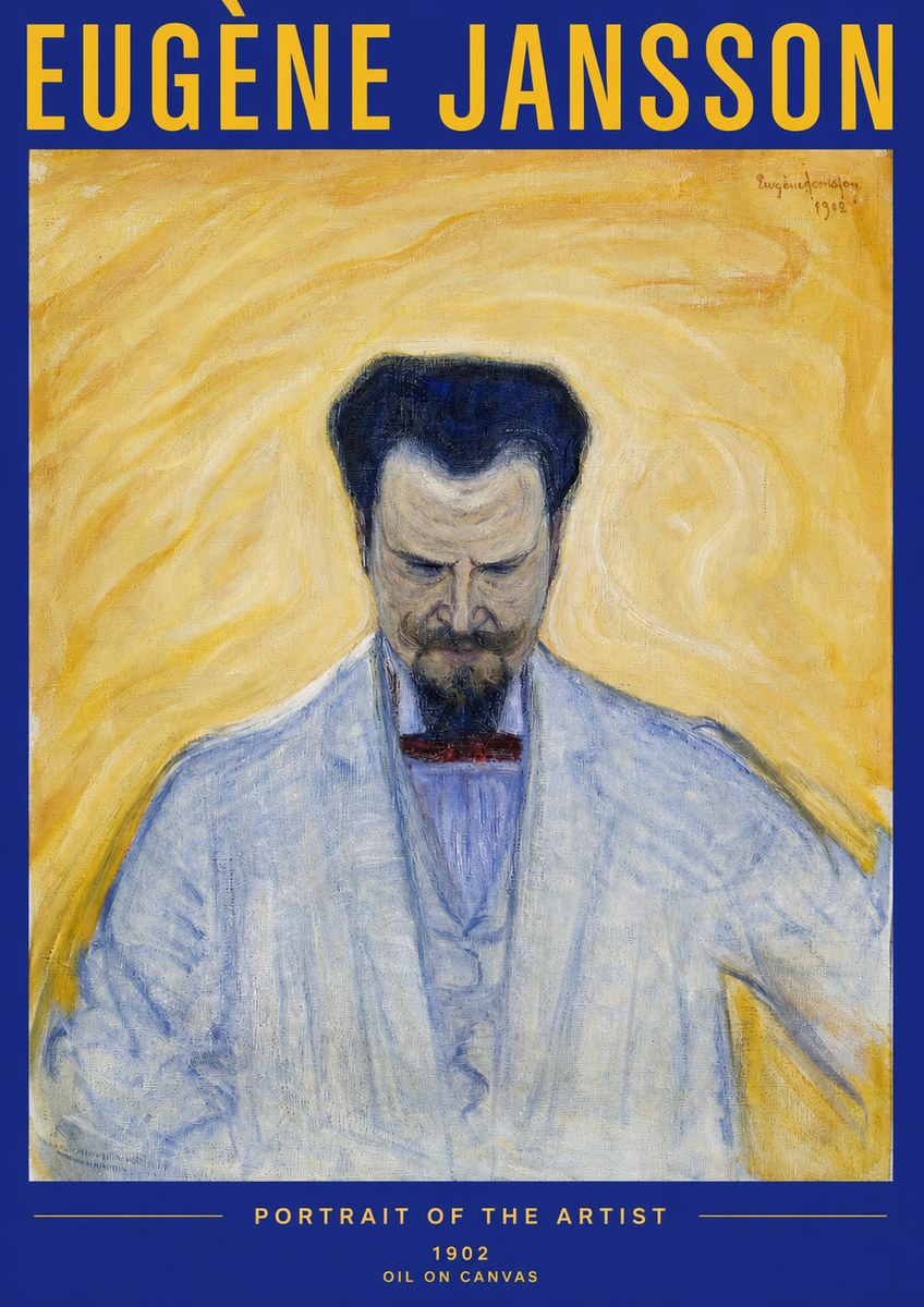 Eugène Jansson Portrait of the Artist II No2 - Plakat
