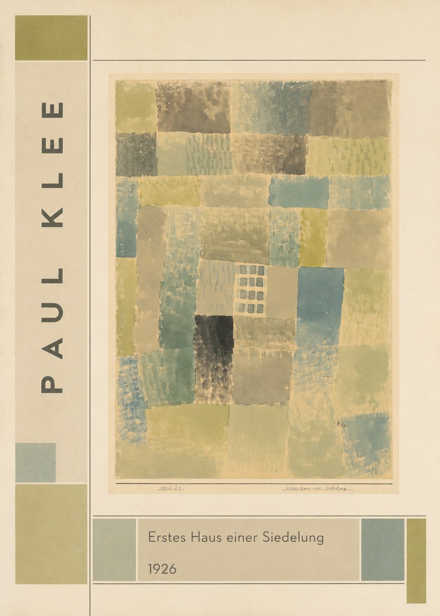 Paul Klee Erstes Haus Einer Siedelung No2 - Plakat