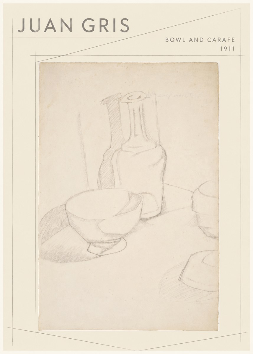 Juan Gris Bowl and Carafe No1 - Plakat