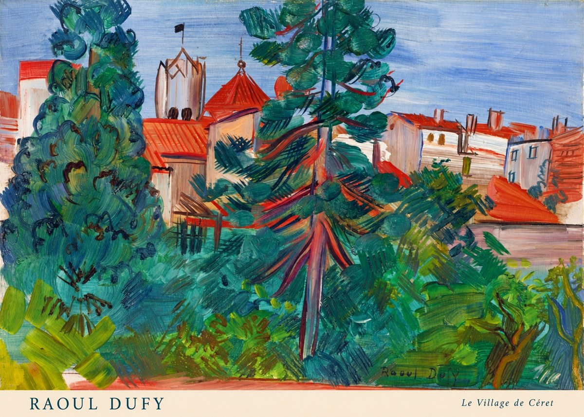 Raoul Dufy Le Village De Céret No5 - Plakat
