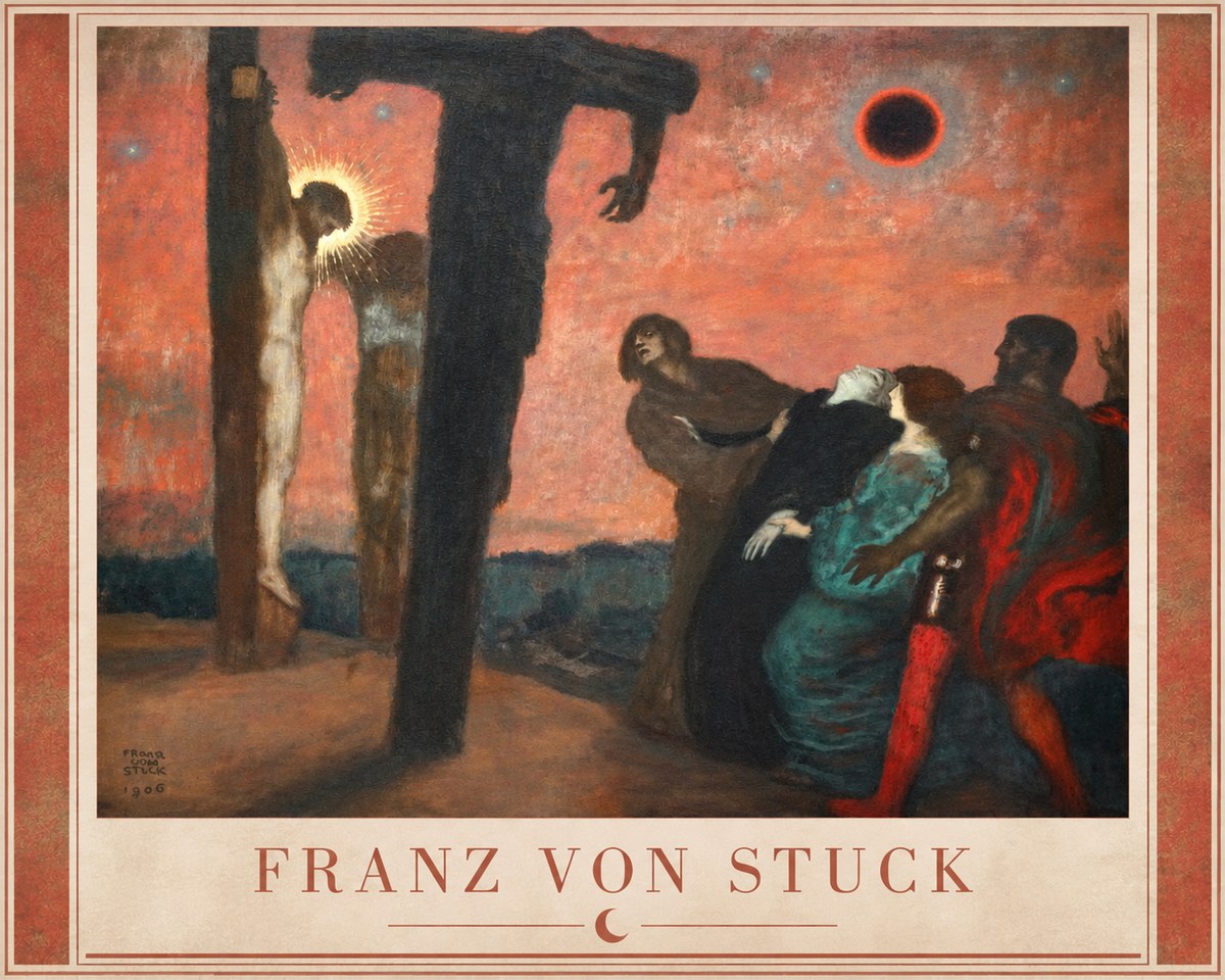 Franz von Stuck Crucifixion No2 - Plakat