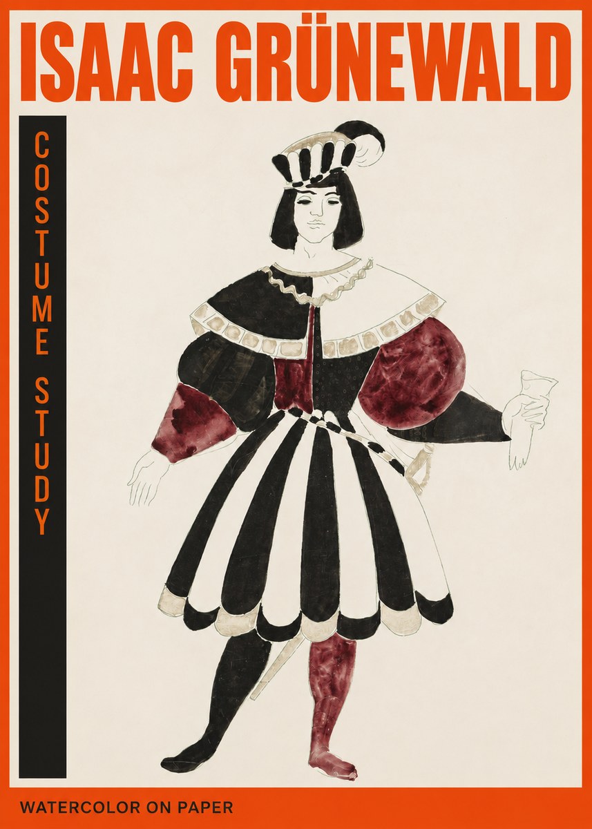 Isaac Grünewald Costume Study VIII No2 - Plakat