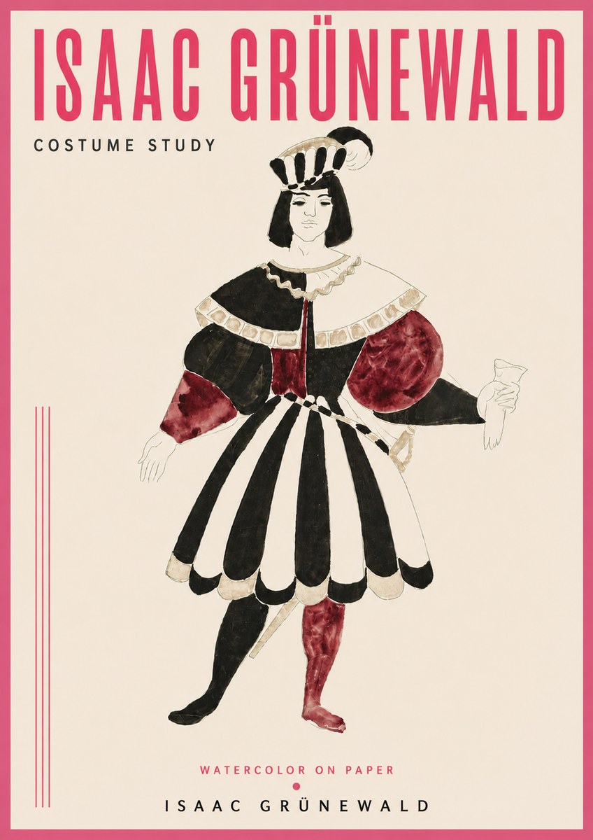 Isaac Grünewald Costume Study VIII No4 - Plakat