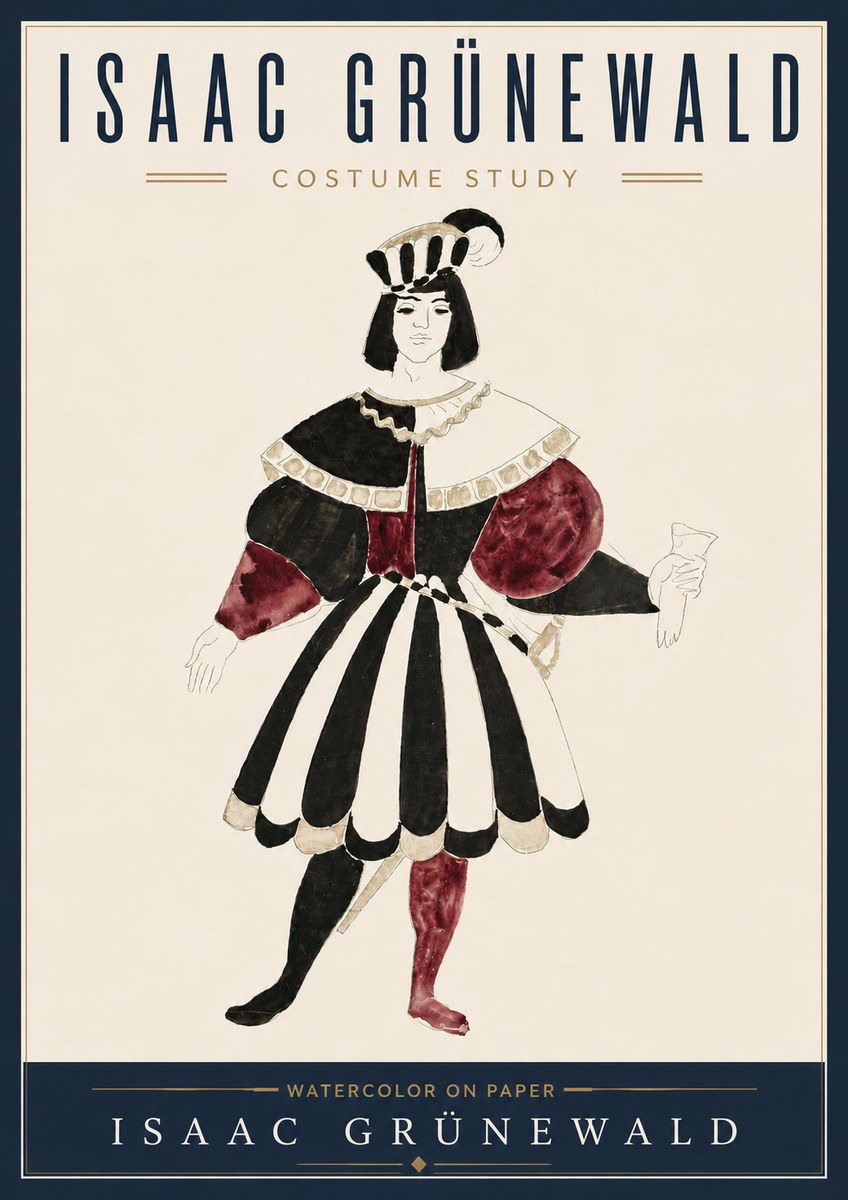 Isaac Grünewald Costume Study VIII No5 - Plakat