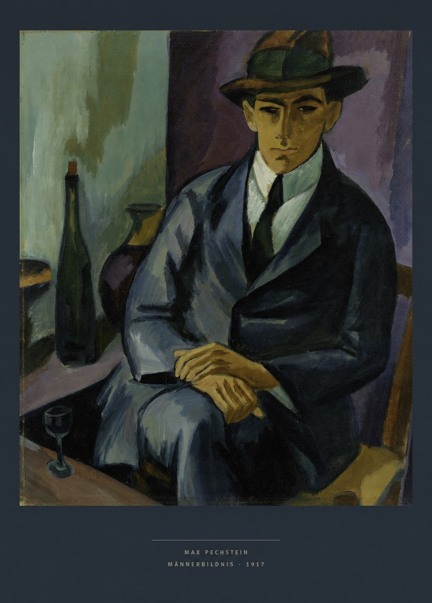 Max Pechstein Männerbildnis • 1917 No6 - Plakat